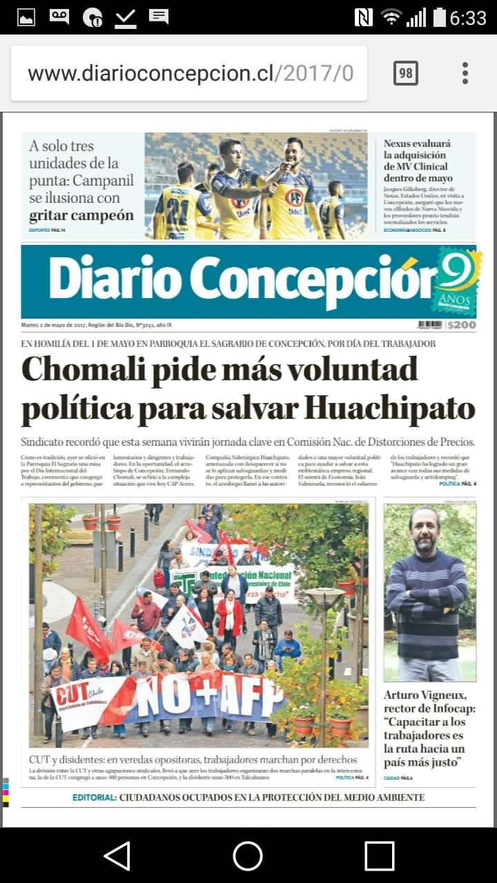 reportaje Diario Concepcion