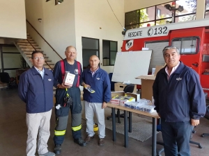 El Sindicato apoya a la Quinta Compañía Bomberos Talcahuano