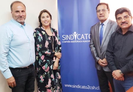 Reunión con Mauricio Mattus Araya, Vicepresidente Federación Nacional del Hierro y el Acero y Secretario del Sindicato de Romeral La Serena.